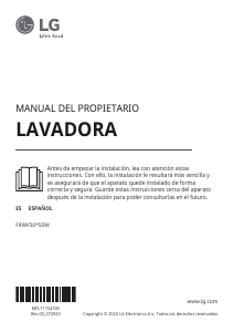 Manual de uso LG F4WV5008S0W Lavadora