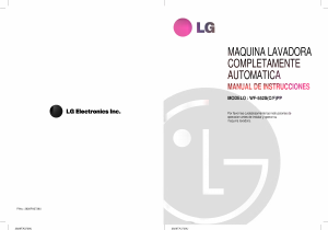 Manual de uso LG WF-552SPP Lavadora