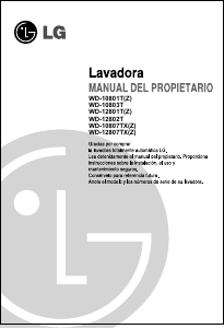 Manual de uso LG WD-10801T Lavadora