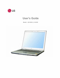 Bruksanvisning LG LSC50-A Bärbar dator
