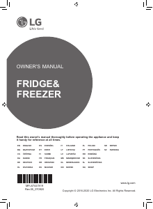 Manual LG GSJ761SWUV Fridge-Freezer