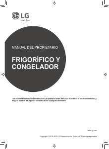 Manual de uso LG GBB71NSDFN Frigorífico combinado