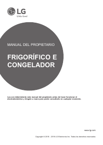 Manual de uso LG GBB60PZFZB Frigorífico combinado