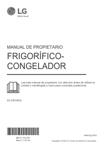 Manual de uso LG GBB940BMQZT Frigorífico combinado