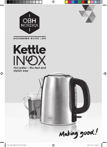 Manual OBH Nordica 6461 Inox Kettle