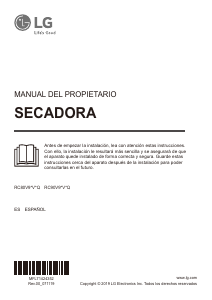 Manual de uso LG RC90V9AV3Q Secadora