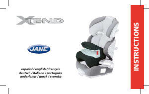 Manual Jane XTend Car Seat