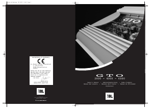 Manual JBL GTO6000 Car Amplifier