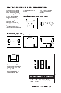 Mode d’emploi JBL E90 Haut-parleur