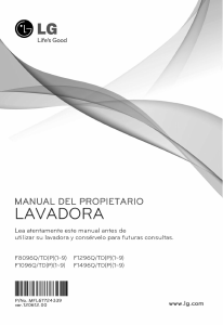 Manual de uso LG F1296QDP7 Lavadora