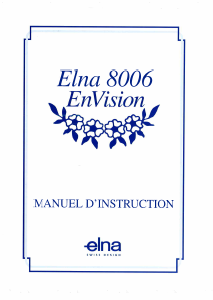 Mode d’emploi Elna 8006 EnVision Machine à coudre