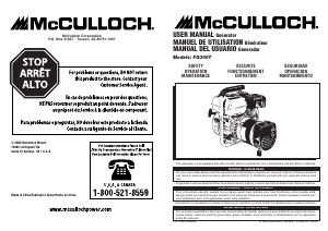 Manual McCulloch FG300T Generator