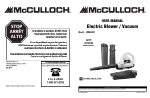 Manual McCulloch MCB2205 Leaf Blower
