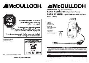 Handleiding McCulloch FHH16J Hogedrukreiniger