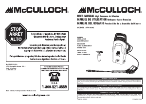 Mode d’emploi McCulloch FH160G Nettoyeur haute pression