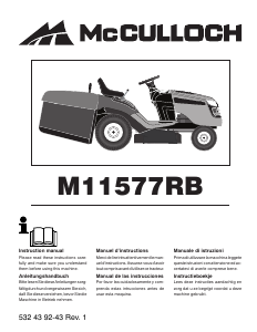 Manual McCulloch M11577RB Lawn Mower