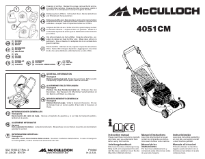 Mode d’emploi McCulloch 4051CM Tondeuse à gazon