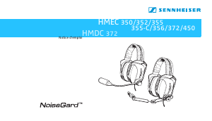 Mode d’emploi Sennheiser HMEC 372 Headset