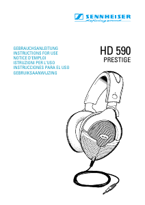 Handleiding Sennheiser HD 590 Prestige Koptelefoon
