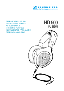 Bedienungsanleitung Sennheiser HD 500 Fusion Kopfhörer