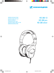 Manual Sennheiser HD 280-13 Headphone