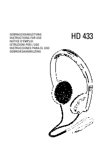 Manual Sennheiser HD 433 Headphone