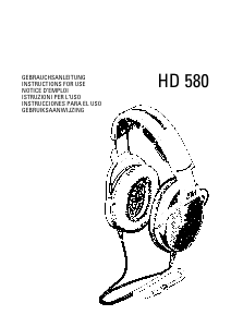 Bedienungsanleitung Sennheiser HD 580 Kopfhörer