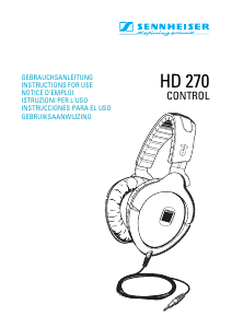 Bedienungsanleitung Sennheiser HD 270 Control Kopfhörer