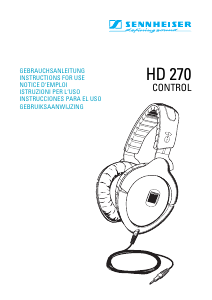 Handleiding Sennheiser HD 270 Control Koptelefoon