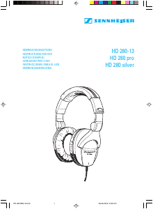 Bruksanvisning Sennheiser HD 280 Pro Hörlurar