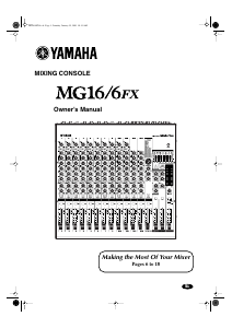 Manual Yamaha MG16/6 FX Mixing Console