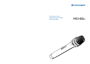 Manual de uso Sennheiser MD 431-II Micrófono