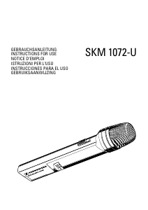Bruksanvisning Sennheiser SKM 1072-U Mikrofon