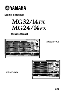 Manual Yamaha MG24/14 FX Mixing Console