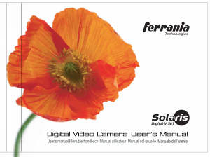 Mode d’emploi Ferrania Solaris Digital V501 Appareil photo numérique