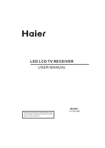 Handleiding Haier LT19C360 LED televisie
