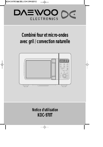 Mode d’emploi Daewoo KOC-970T Micro-onde