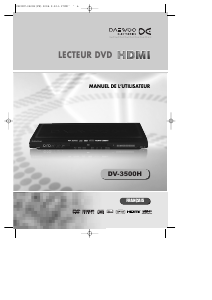 Mode d’emploi Daewoo DV-3500H Lecteur DVD