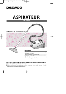 Mode d’emploi Daewoo RC-1550 Aspirateur