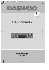 Mode d’emploi Daewoo VQ236 Magnétoscope