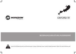 Bedienungsanleitung Horizon Fitness Oxford IV Rudergerät