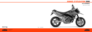 Mode d’emploi KTM 950 Supermoto (2006) Moto