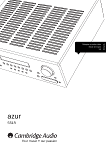 Mode d’emploi Cambridge Azur 551R Récepteur