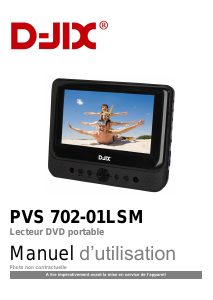 Mode d’emploi D-Jix PVS 702-01L SM Lecteur DVD