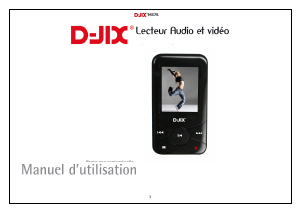 Mode d’emploi D-Jix M375 Lecteur Mp3