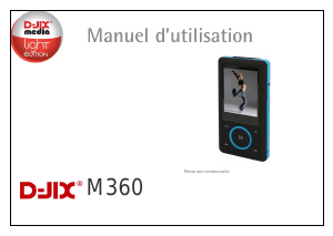 Mode d’emploi D-Jix M360 Lecteur Mp3