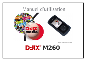 Mode d’emploi D-Jix M260 Lecteur Mp3
