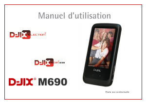 Mode d’emploi D-Jix M690 Lecteur Mp3