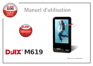 Mode d’emploi D-Jix M619 Lecteur Mp3