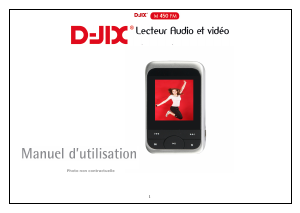 Mode d’emploi D-Jix M450 FM Lecteur Mp3